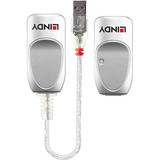 Lindy Extendeur USB 1.1 Cat.6, Rallonge USB Argent