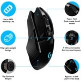 Logitech G903 Lightspeed souris Ambidextre RF sans fil Optique 25600 DPI, Souris gaming Noir, Ambidextre, Optique, RF sans fil, 25600 DPI, 1 ms, Noir