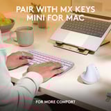 Logitech Lift pour Mac souris ergonomique vertical - Droitier Blanc, 400 - 4000 dpi, Bluetooth Low Energy