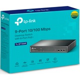 TP-Link TL-SF1009P commutateur réseau Non-géré Fast Ethernet (10/100) Connexion Ethernet, supportant l'alimentation via ce port (PoE) Noir, Switch Non-géré, Fast Ethernet (10/100), Full duplex, Connexion Ethernet, supportant l'alimentation via ce port (PoE), Montage mural