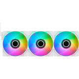 Thermaltake CT140 EX INFINITY ventilateurs de boîtier RGB  Blanc, 3 pièces, 140 x 140 x 28 mm, PWM