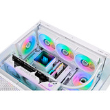 Thermaltake CT140 EX INFINITY ventilateurs de boîtier RGB  Blanc, 3 pièces, 140 x 140 x 28 mm, PWM