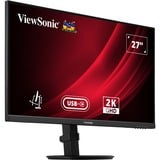 ViewSonic VG Series VG2709-2K-MHDU-2 écran plat de PC 68,6 cm (27") 2560 x 1440 pixels Quad HD LED Noir Moniteur Noir, 1x DisplayPort, 1x HDMI, 1x USB-C, 2x USB-A, 68,6 cm (27"), 2560 x 1440 pixels, Quad HD, LED, 4 ms, Noir