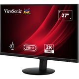 ViewSonic VG Series VG2709-2K-MHDU-2 écran plat de PC 68,6 cm (27") 2560 x 1440 pixels Quad HD LED Noir Moniteur Noir, 1x DisplayPort, 1x HDMI, 1x USB-C, 2x USB-A, 68,6 cm (27"), 2560 x 1440 pixels, Quad HD, LED, 4 ms, Noir