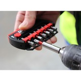 Wiha Set d'embouts BitBuddy TY-Bits 49mm, 7 pièces, Set d'embouts de vissage Noir/Rouge