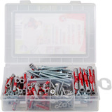 fischer 541109, Cheville Gris clair/Rouge