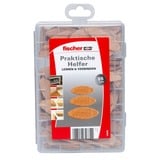 fischer Aides pratiques, collage et assemblage avec des lamelles plates, Cheville Hêtre