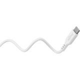 goobay Câble en silicone USB 2.0 blanc, connecteur USB-C > connecteur USB-C Blanc