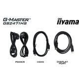 iiyama G-MASTER G2471HS-B1 écran plat de PC 60,5 cm (23.8") 1920 x 1080 pixels Full HD Noir Moniteur gaming Noir (Mat), 1x DisplayPort, 2x HDMI, 240 Hz, 60,5 cm (23.8"), 1920 x 1080 pixels, Full HD, Noir
