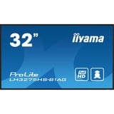 iiyama LH3275HS-B1AG Écran d'affichage dynamique Écran plat de signalisation numérique 80 cm (31.5") LCD Wifi 500 cd/m² Full HD Noir Intégré dans le processeur Android 11 24/7, Affichage public Noir (Mat), Écran plat de signalisation numérique, 80 cm (31.5"), LCD, 1920 x 1080 pixels, Wifi, 24/7