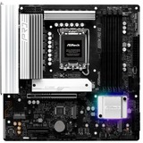 ASRock B860M Pro RS carte mère socket 1851 Noir/Argent, RAID, 2.5 Gb-LAN, Sound, µATX