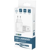 Ansmann Home Charger HC130PD / 3 A / 30 W / 1 port Blanc, 1x USB-C