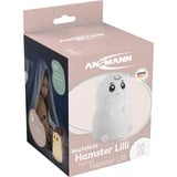 Ansmann Veilleuse Hamster Lilli, lumière de nuit Blanc