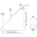 Arozzi AZ-ALZARE-NEO-FST, Support de moniteur Vert