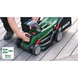 Bosch 37-550 Marcher derrière un tracteur tondeuse Batterie Noir, Vert, Tondeuse à gazon Vert/Noir, Marcher derrière un tracteur tondeuse, 550 m², 37 cm, 2,5 cm, 7 cm, Lames rotatives