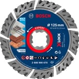 Bosch EXPERT MULTIMATERIAL X-LOCK Disque de coupe Disque de coupe, Brique, Béton, Ciment dur, pierre, 12,5 cm, Bosch, 2,22 cm, 2,4 mm