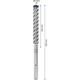 Bosch Expert Foret SDS Max-8X, Perceuse Marteau perforateur, Hammer drill bit, 2,6 cm, 320 mm, Béton, pierre, 20 cm