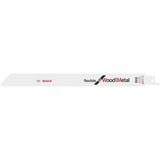 Bosch Lames de scie sabre S 1122 VF Flexible pour bois et métal, 25 pièces, Lame de scie 