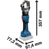 Bosch Outil de sertissage hydraulique sans fil GPH 18V-60 Professional solo, 18 Volt, Presse Bleu