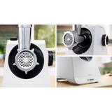 Bosch Serie 4 MFWS420W hachoir 1300 W Blanc Blanc, 1300 W, Blanc, 1 m, Acier inoxydable, 1900 W, 500 W