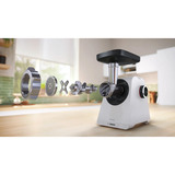 Bosch Serie 4 MFWS420W hachoir 1300 W Blanc Blanc, 1300 W, Blanc, 1 m, Acier inoxydable, 1900 W, 500 W