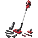 Bosch Serie 8 BBS81PETM aspirateur de table Rouge Sans sac, Aspirateur balais Rouge/Noir, Sec, Filtre hygiénique, Cyclonique, Sol nu, Tapis, Sol dur, Marches d’escalier, Tapisserie, 76 dB, Sans sac