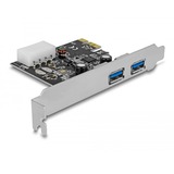 DeLOCK Carte PCIe x1 vers 2x USB 3.2 Gen 1 externes, Contrôleur USB 
