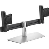 Dell Pro Dual-Monitorstandfuß MDS26, Support de moniteur Noir/Argent