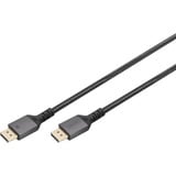 Digitus Câble de connexion DisplayPort 1.4 Premium, UHD 8K Noir/gris