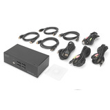 Digitus Commutateur KVM DisplayPort 4x 1, Switch KVM Noir