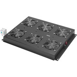 Digitus Unité de ventilation de toit pour armoires serveur Unique module de ventilation Noir, Noir, 6 ventilateur(s), Unique Server, 390 mm, 550 mm, 65 mm