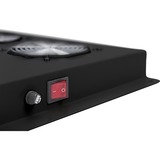 Digitus Unité de ventilation de toit pour armoires serveur Unique module de ventilation Noir, Noir, 6 ventilateur(s), Unique Server, 390 mm, 550 mm, 65 mm