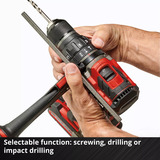 EINHELL TP-CD 18/70 Li-i BL, 4514310, Perceuse à percussion Noir/Rouge