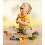 Eichhorn Blocs de construction en bois colorés Eichhorn, Jouets de construction 