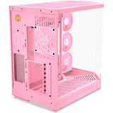 HYTE Y50 Lait à la Fraise boîtier midi tower Rose clair | 2x USB-A | 1x USB-C | RGB | Verre trempé