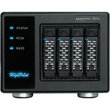 HighPoint RocketStor 6541AW 4-Bay PCIe 4.0 x16 NVMe, Boîtier RAID Noir