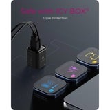 ICY BOX IB-PS1020-PD Universel Noir Secteur Charge rapide Intérieure Noir, 1x USB-C, 1x USB-A, Intérieure, Secteur, 12 V, Noir
