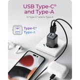 ICY BOX IB-PS1020-PD Universel Noir Secteur Charge rapide Intérieure Noir, 1x USB-C, 1x USB-A, Intérieure, Secteur, 12 V, Noir