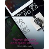 ICY BOX IB-PS1020-PD Universel Noir Secteur Charge rapide Intérieure Noir, 1x USB-C, 1x USB-A, Intérieure, Secteur, 12 V, Noir