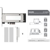 Icy Dock ExpressSlot Elite MB840M5P-B, Carte d'interface Noir/Argent