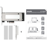 Icy Dock MB840M5P-B, Carte d'interface Noir/Argent