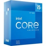 Intel® Core i5-12600KF, 3,7 GHz (4,9 GHz Turbo Boost) socket 1700 processeur "Alder Lake", Unlocked, processeur en boîte