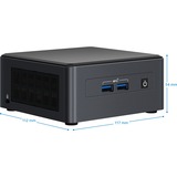 Intel® NUC 11 Pro UCFF Noir i5-1145G7, Barebone Noir, Core i5-1145G7 | Iris Xe Graphics