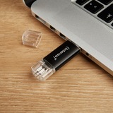 Intenso 3539490 lecteur USB flash 64 Go USB Type-A / USB Type-C 3.2 Gen 1 (3.1 Gen 1) Anthracite, Clé USB Anthracite/transparent, 64 Go, USB Type-A / USB Type-C, 3.2 Gen 1 (3.1 Gen 1), 70 Mo/s, Casquette, Anthracite
