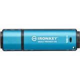 Kingston IronKey Vault Privacy 50 128 Go, Clé USB Bleu clair/Noir, USB 3.2 Gen 1