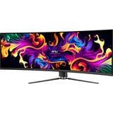MSI MPG 491CQPDE QD-OLED écran plat de PC 124,5 cm (49") 5120 x 1440 pixels Dual QHD Noir Moniteur UltraWide gaming incurvé Noir, 1x DisplayPort, 2x HDMI, 1x USB-C, 2x USB-A, 144 Hz, 124,5 cm (49"), 5120 x 1440 pixels, Dual QHD, QD-OLED, 0,03 ms, Noir
