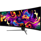 MSI MPG 491CQPDE QD-OLED écran plat de PC 124,5 cm (49") 5120 x 1440 pixels Dual QHD Noir Moniteur UltraWide gaming incurvé  Noir, 124,5 cm (49"), 5120 x 1440 pixels, Dual QHD, QD-OLED, 0,03 ms, Noir