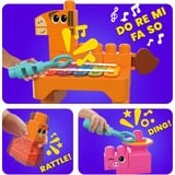 Mattel BLOKS – Les Musiciens de la Ferme, Jouets de construction Jeu de construction, 1 an(s), Effets sonores pris en charge, Plastique, 40 pièce(s), 1,88 kg