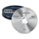 MediaRange BD-R 50 GO, Disques Blu-ray 6x, 10 pièces, Vente au détail