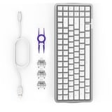 NZXT FUNCTION Elite MiniTKL RGB clavier gaming Blanc, Layout DE (QWERTZ), NZXT Swift, 80% (TKL)